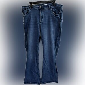 Flying Monkey Dark Blue Women's Straight Leg Jeans